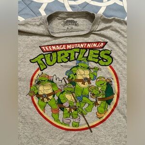 Adults Unisex XL Teenage Mutant Ninja Turtle Gray T-Shirt